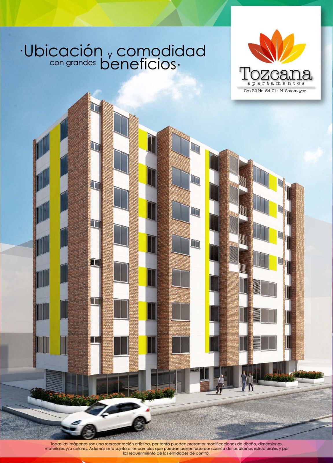 Render 3D Edificio Tozcana Apartamentos P.H.