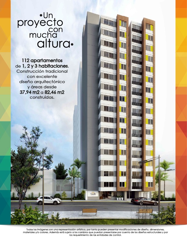 Render 3D Edificio Multifamiliar Venetto Apartamentos P.H.